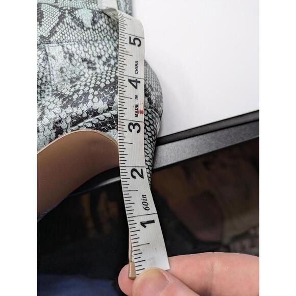 High Heel Snake Print Boots 21" Tall 3" Heel Kimari KIMA01S1 Synthetic Size 7 M - Picture 6 of 7